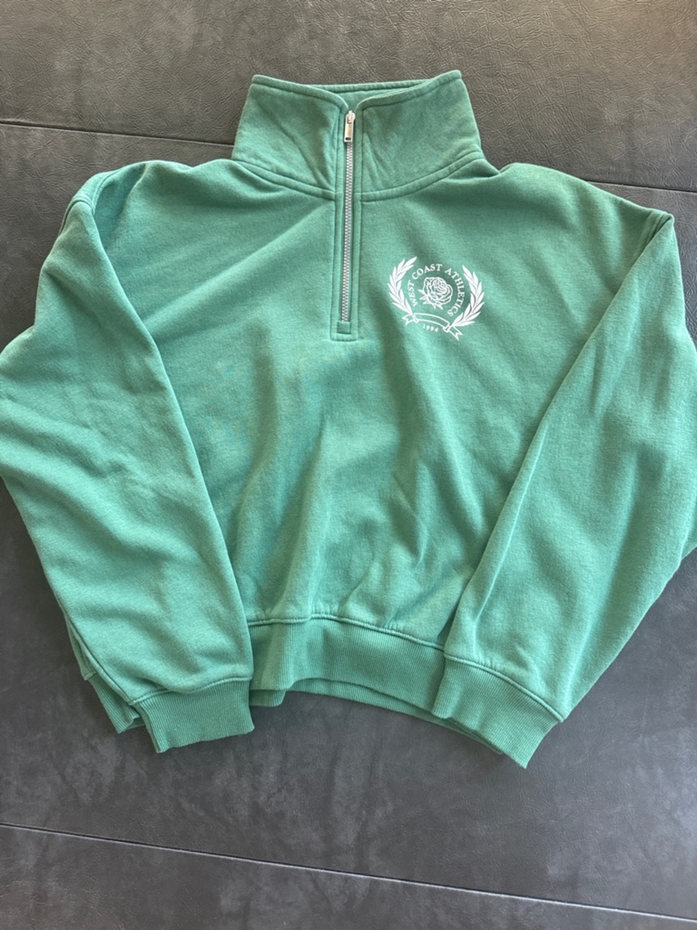 Old Navy Girls Sz XL (14-16) Green Quarter-Zip Pullover Sweatshirt